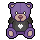 Purple Teddy Detective badge
