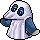 Habbo Xmas 2022 - Ghost Sheet Penguin
