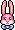 Pink Bow Bunny